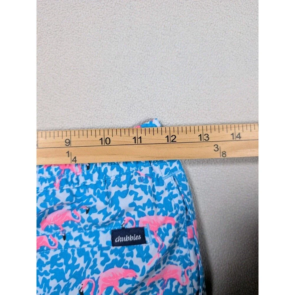 Chubbies The Domingos Are For Flamingos Youth Boys Sz Small 8-9 Swim Trunks Pool